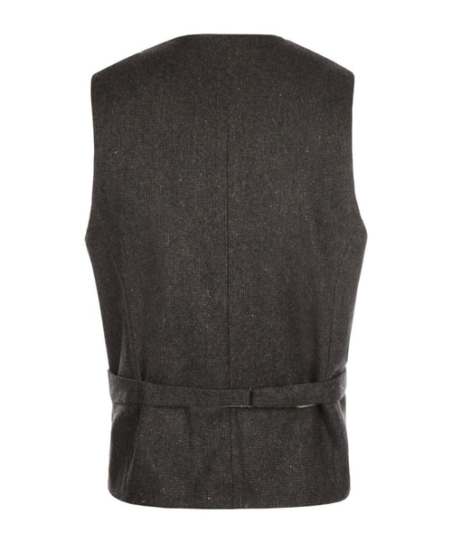 Iers Tweed Gilet | Bruin