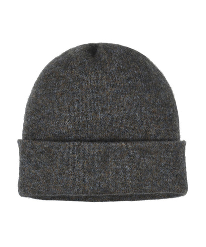 Beanie Possum mix | Bruin/Blauw melange