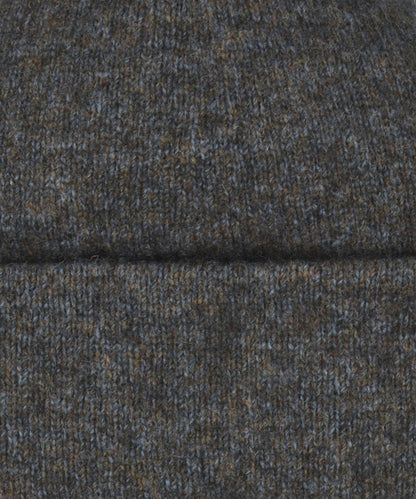 Beanie Possum mix | Bruin/Blauw melange