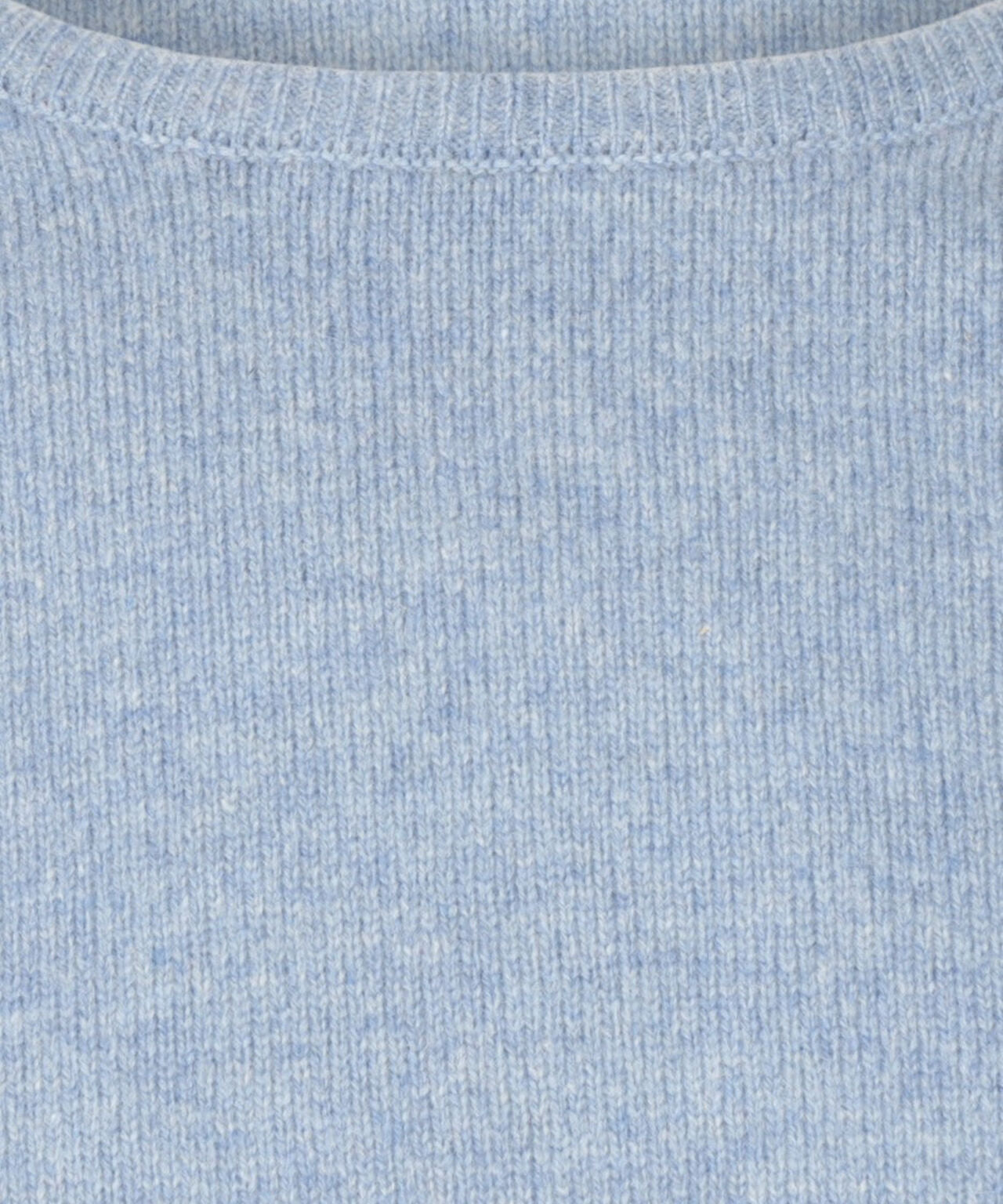 Lamswol Ronde Hals Pullover | Licht Blauw