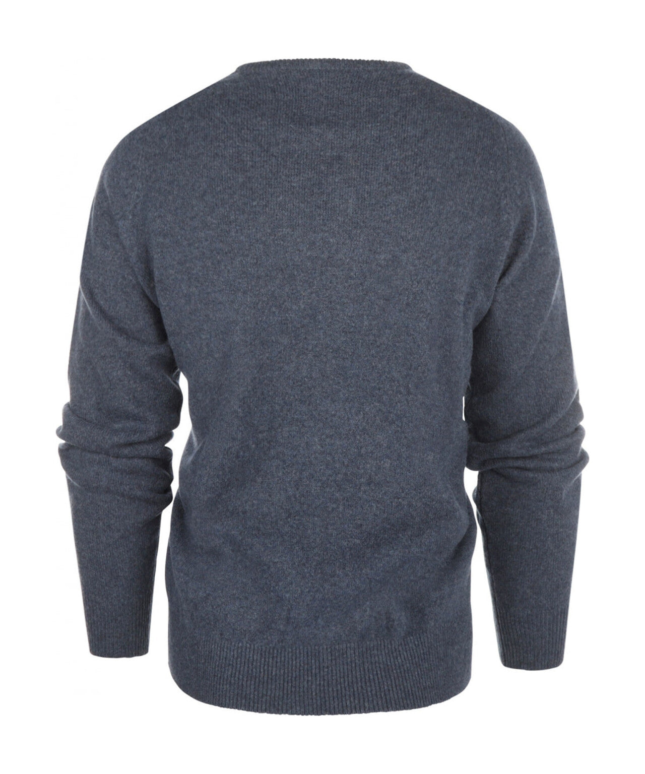 Pullover Lambswool round neck | Denim Blue