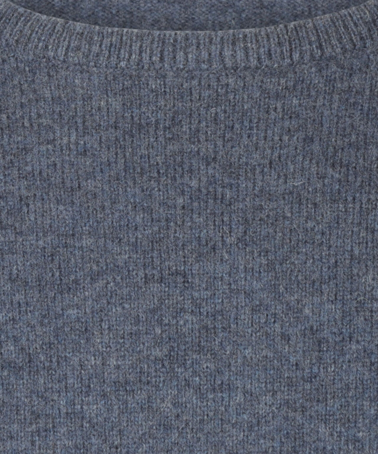 Pullover Lambswool round neck | Denim Blue