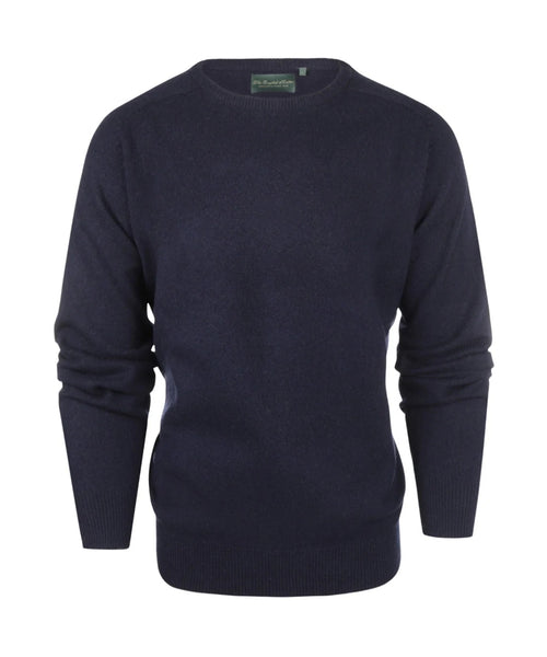 Pullover Lambswool round neck | Navy Blue