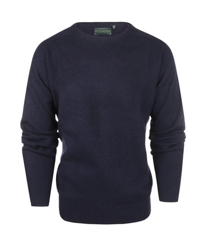 Lamswol Ronde Hals Pullover | Navy