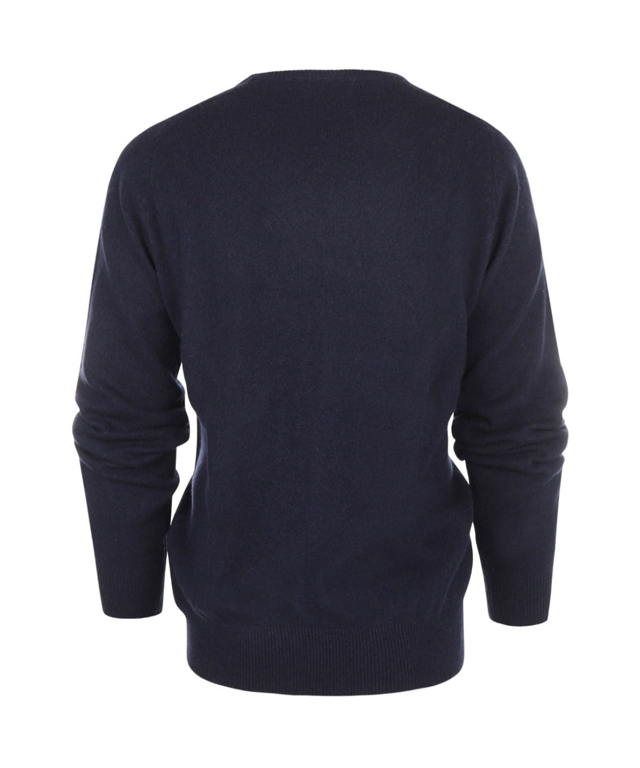 Lamswol Ronde Hals Pullover | Navy