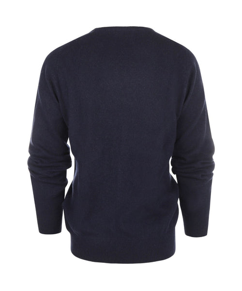 Pullover Lambswool round neck | Navy Blue
