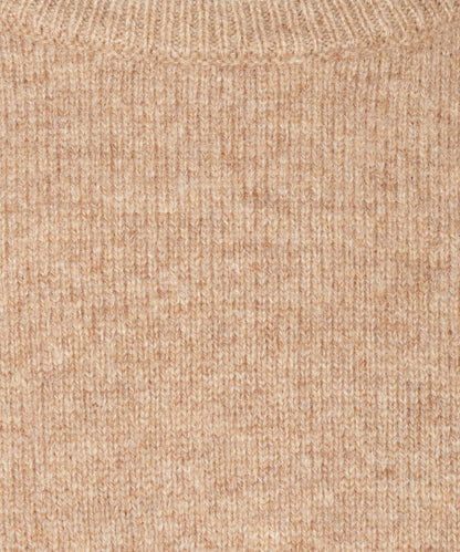 Lamswol Ronde Hals Pullover | Pecan Bruin