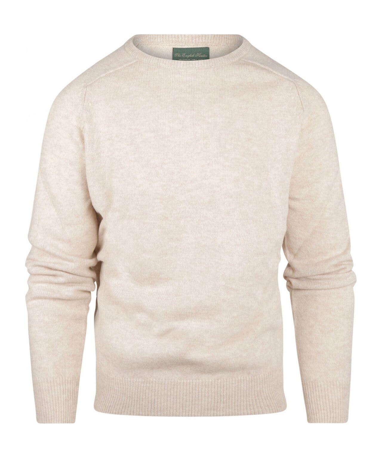 Lamswol Ronde Hals Pullover | Beige