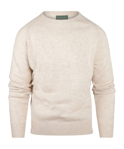Lamswol Ronde Hals Pullover | Beige
