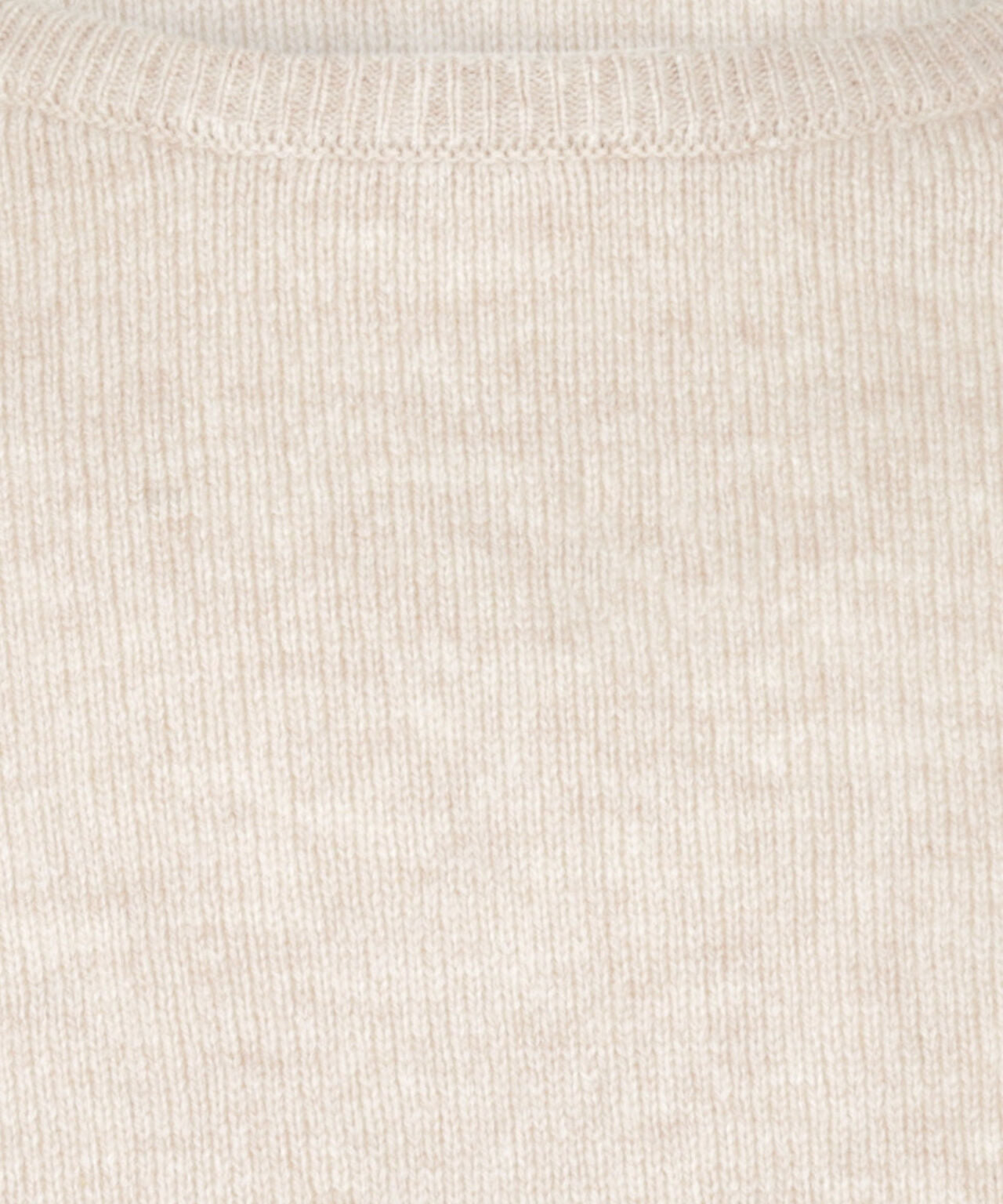 Lamswol Ronde Hals Pullover | Beige