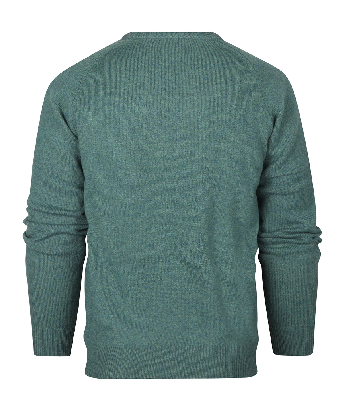 Lamswol Ronde Hals Pullover | Blauwgroen