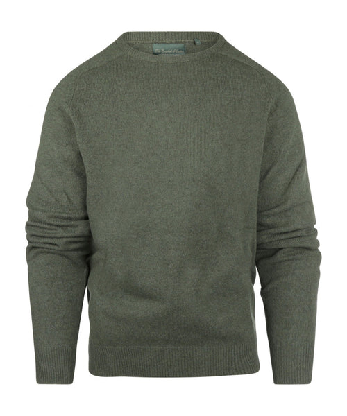 Pullover Lamswol ronde hals | Groen