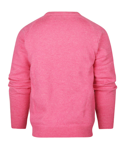 Lamswol Ronde Hals Pullover | Bubblegum