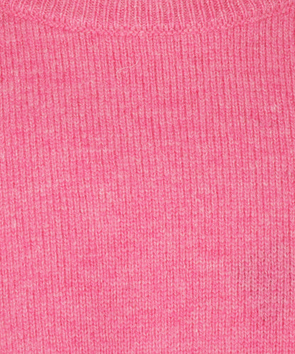 Lamswol Ronde Hals Pullover | Bubblegum