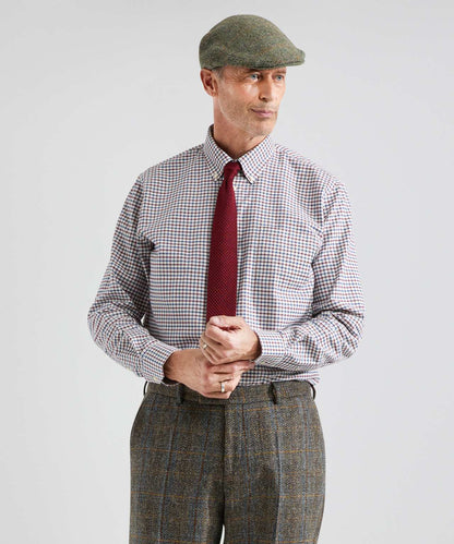 Shirt Button Down | Bordeaux Multi Ruit