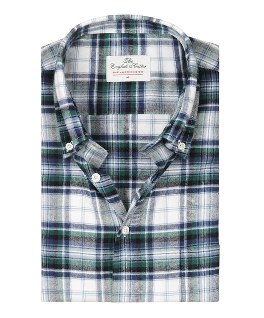 Shirt Button Down | Groen Multi Ruit Groot
