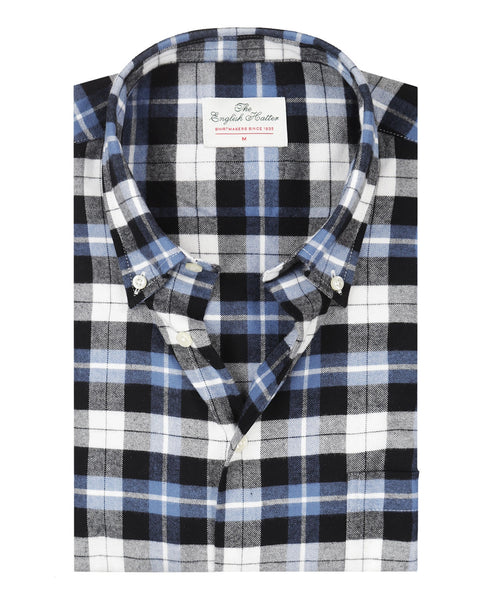 Cotton Shirt Button Down Regular Fit | Blue