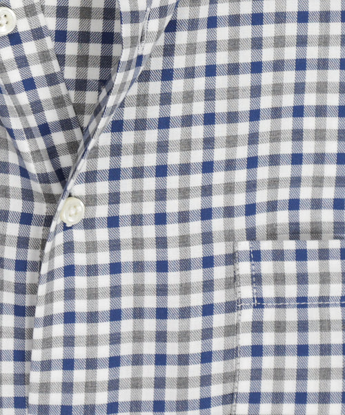 Cotton Shirt Button Down Regular Fit | Blue