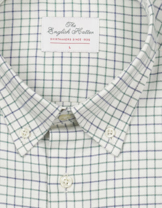 Cotton Shirt Button Down Regular Fit | Brown