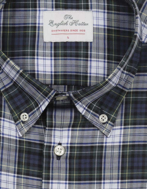 Cotton Shirt Button Down Regular Fit | Green