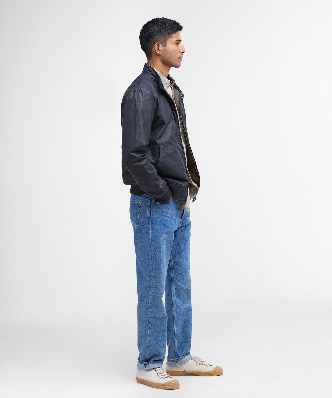 Leichte Wachsjacke Royston | Marineblau