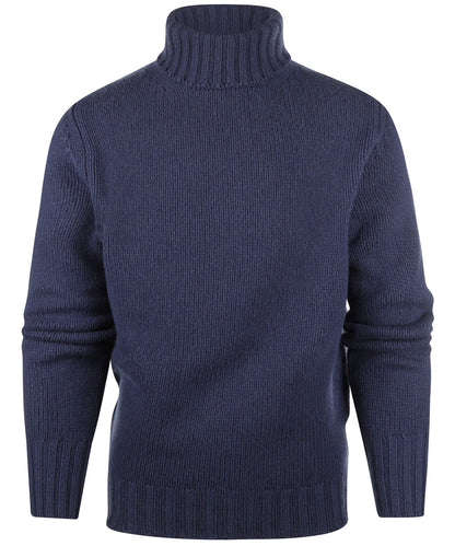 Geelong Kaschmir-Rollkragenpullover | Blau