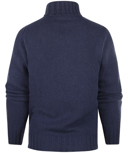 Geelong Kaschmir-Rollkragenpullover | Blau