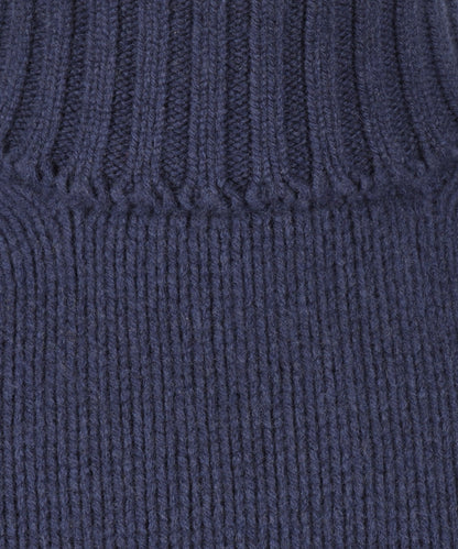 Geelong Kaschmir-Rollkragenpullover | Blau