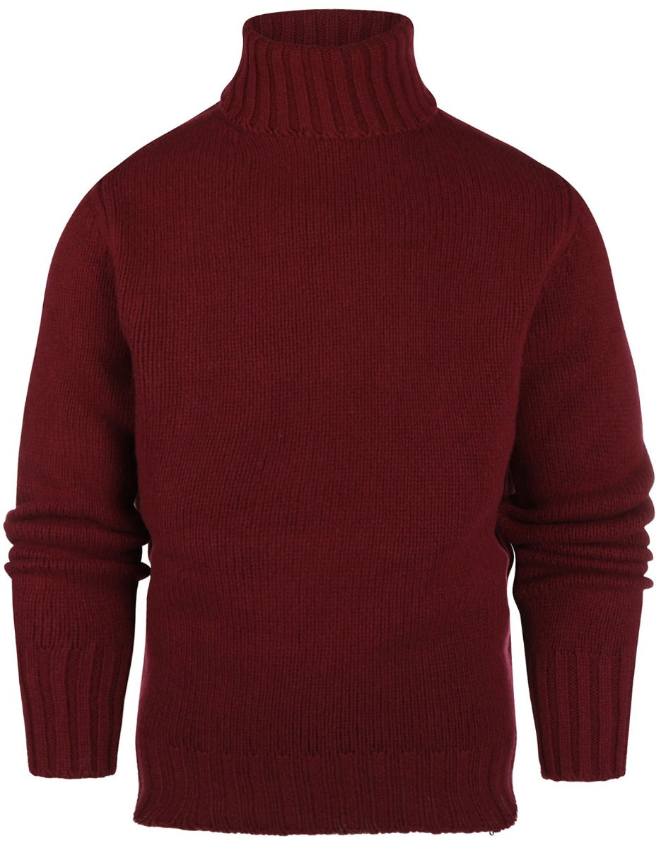Geelong Kaschmir-Rollkragenpullover | Bordeaux