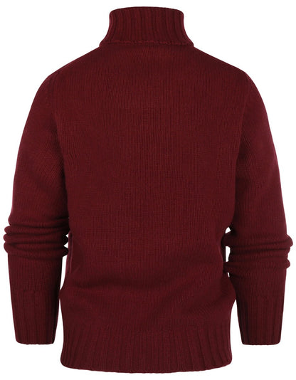Geelong Kaschmir-Rollkragenpullover | Bordeaux