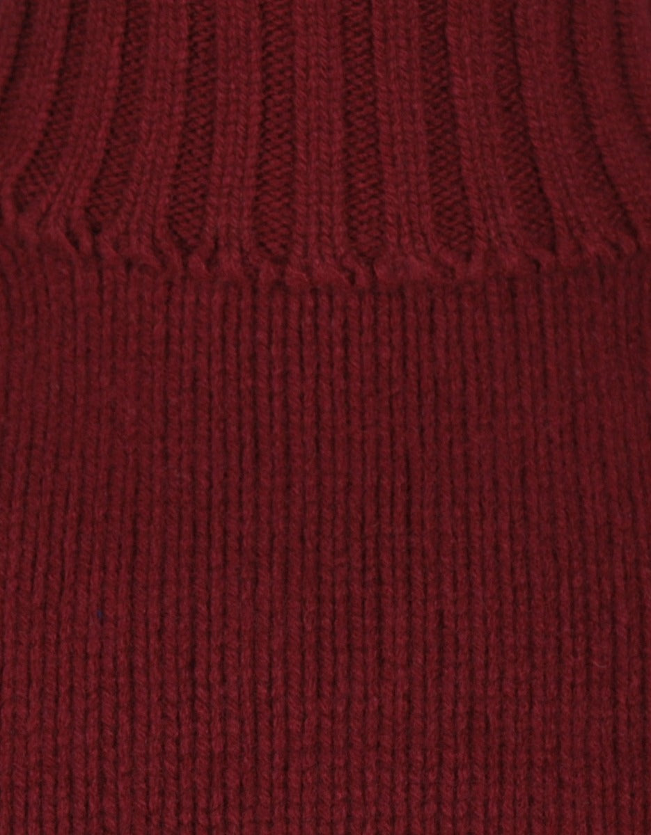 Geelong Kaschmir-Rollkragenpullover | Bordeaux