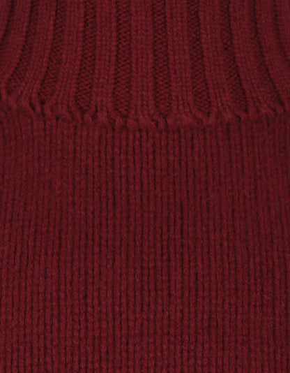Geelong Kaschmir-Rollkragenpullover | Bordeaux