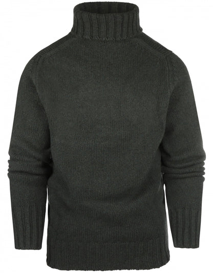 Geelong Kaschmir-Rollkragenpullover | Grün