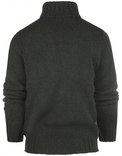 Geelong Kaschmir-Rollkragenpullover | Grün