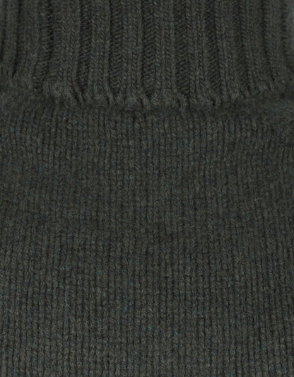 Geelong Kaschmir-Rollkragenpullover | Grün