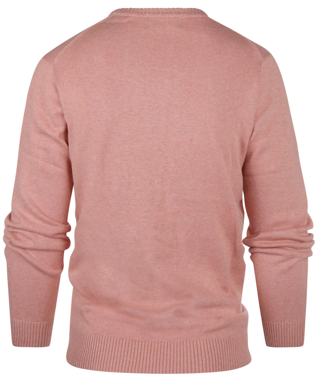 Baumwollpullover mit V-Ausschnitt | Rosa