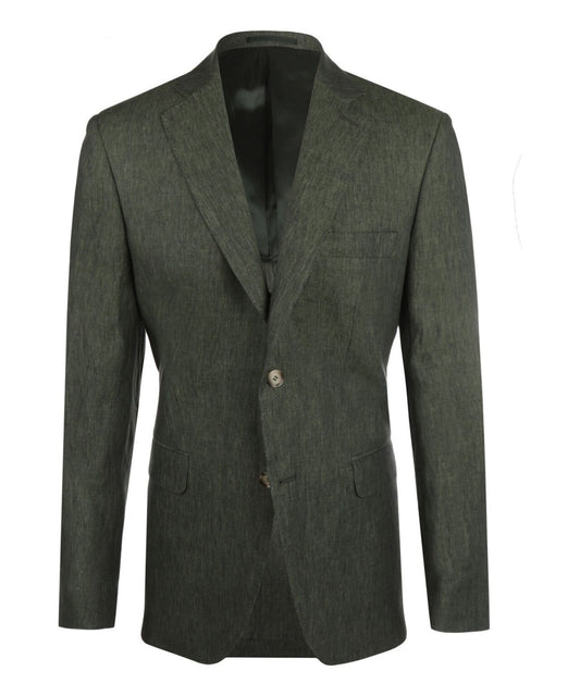 Leinenblazer | Grün