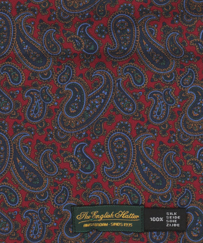Silk scarf with wool lining | Red