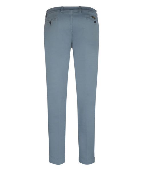 Pantalon Boston Bandplooi en Omslag | Blauw