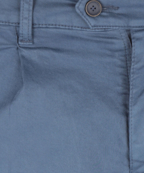 Boston Trousers Pleated and Turn-up | Blue