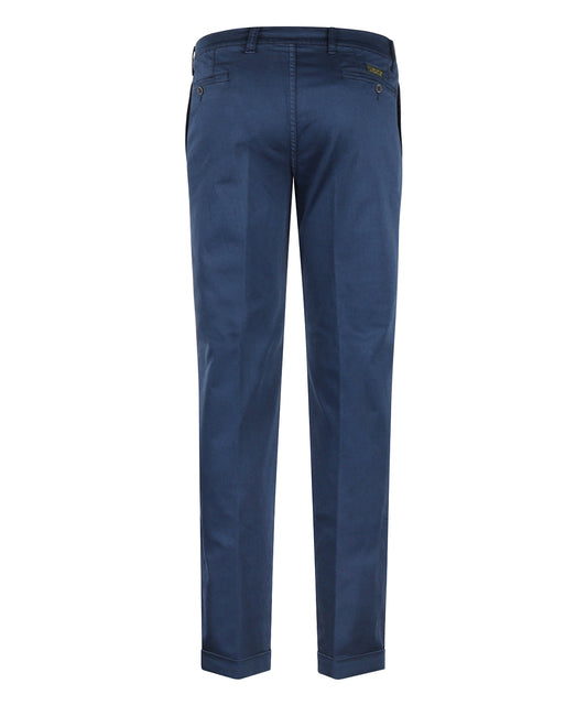 Boston Trousers Pleated and Turn-up | Blue