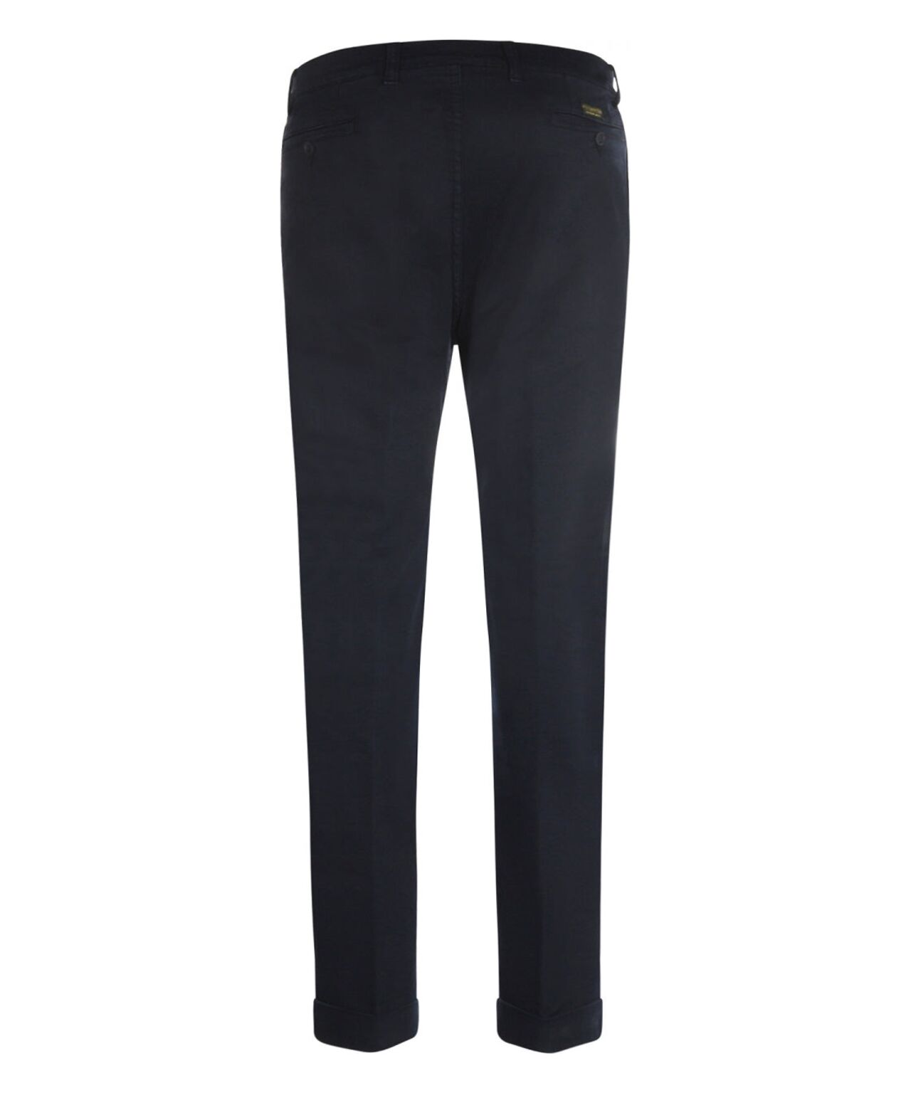 Boston-Hose mit Bundfalten und Umschlag | Marineblau