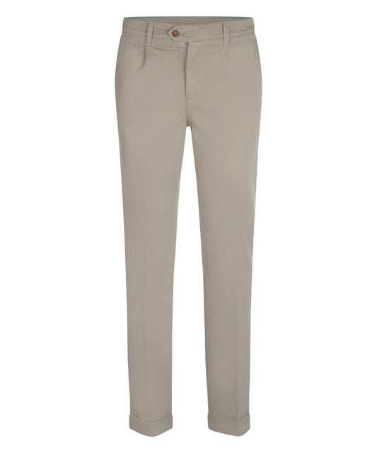 Boston Trousers Pleated and Turn-up | Brown