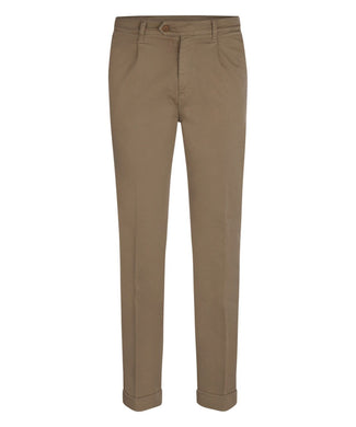 Boston Trousers Pleated and Turn-up | Brown