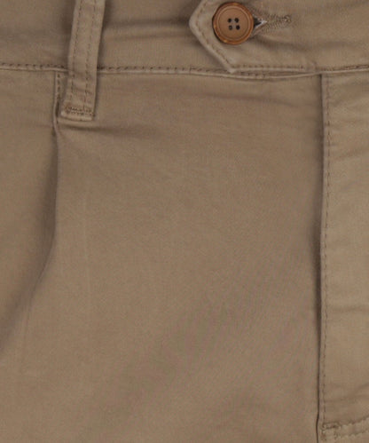 Boston-Hose mit Bundfalten und Umschlag | Braun