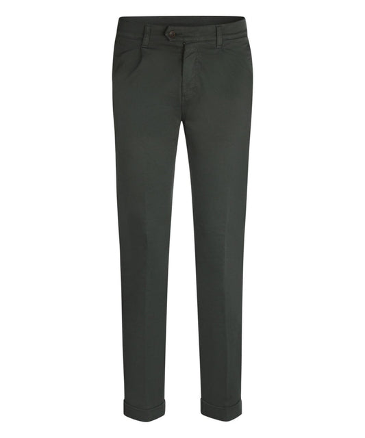 Boston Trousers Pleated and Turn-up | Green