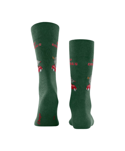 Christmas car men socks | Green