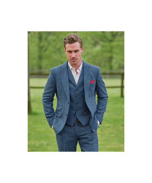 Harris Tweed Blazer | Blau