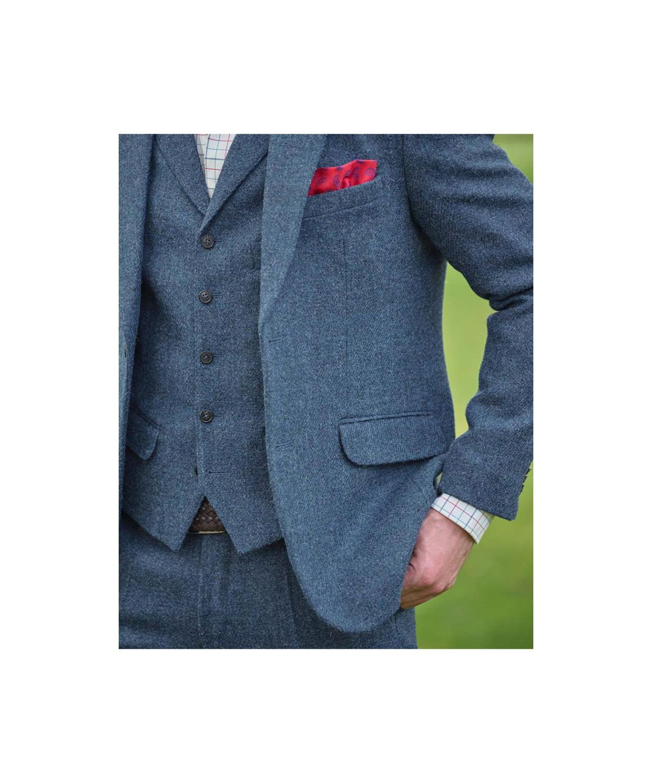 Harris Tweed Blazer | Blau