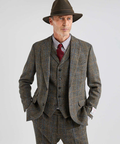 Colbert Harris Tweed | Groen melange ruit